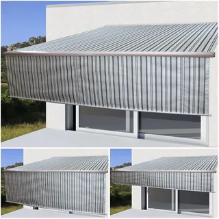 MCW Kassettenmarkise H124 500 x 300 cm grau