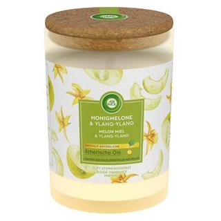 Airwick Duftkerzen Honigmelone und Ylang Ylang, Duft-Stimmungskerze, im Glas, fruchtig, 185g