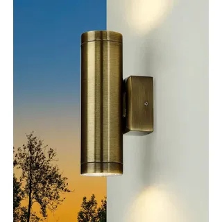 Licht-Erlebnisse Außenwandleuchte Metall T:10 cm GU10 IP64 orange