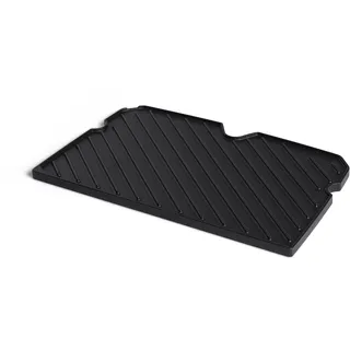 BURNHARD® Grillplatte Gusseisen beidseitig, für Gasgrill WAYNE 2-Brenner