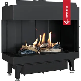 Gaskamin KRATKI LEO 70 links Erdgas Ø 100/150 6,8 kW