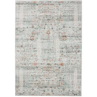 benuta George Kurzflorteppich 200 x 300 cm Grün/Türkis