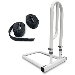 eloneo Bett Aufstehhilfe Haltegriff 31x44cm bis 60 kg höhenverstellbar 42-52 cm weiß