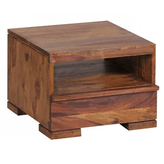 Wohnling Nachtschrank Mumbai 40 x 30 x 30 cm Sheesham