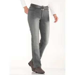 Thermojeans CASUAL LOOKS Gr. 52, Normalgrößen, grau (grey, denim) Damen Jeans 5-Pocket-Jeans Straight-fit-Jeans