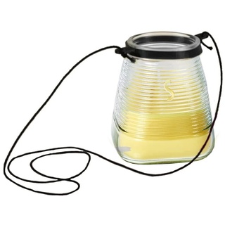 Citronella Kerze Glaskerze SPAAS® MIT HÄNGER Duftkerze für Garten, Outdoor und Urlaub 0522100 (Lemon Breeze (Citronella))