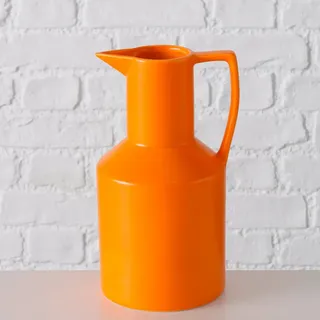 Vase, Orange, Keramik, 13.5x25x15 cm, zum Stellen, Dekoration, Vasen, Keramikvasen