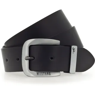 Mustang Herrengürtel Leder 3,5 cm schwarz 130