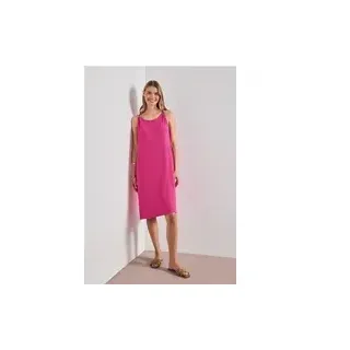 Street One Knielanges Kleid mit Schnallendetail - Pink