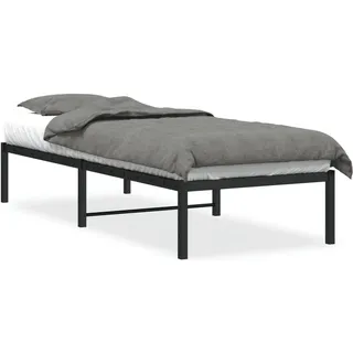vidaXL Bettgestell 80 x 200 cm Schwarz