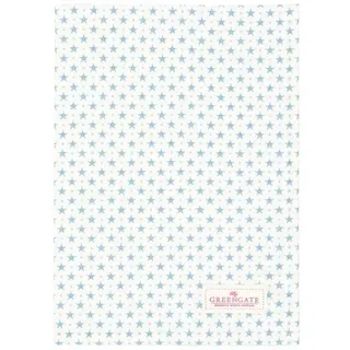 GREENGATE Geschirrtuch LUMI STAR DUSTY BLUE Blau Sterne Baumwolle 50x70
