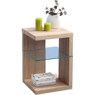 M2 Kollektion Beistelltisch Domingo Holzoptik Braun Eiche Sonoma
