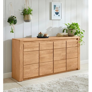 Home affaire Sideboard »Burani«, grifflose Optik braun
