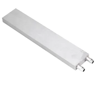ASHATA Aluminium Wasserkühlblock, Computer CPU Kühler Wasserkühlblock Water Cooling Block,CPU Radiator Flüssigkeit Wasserkühler Kühlkörper Block für PC Wasserkühlung Silberig(40 * 200 * 12mm)