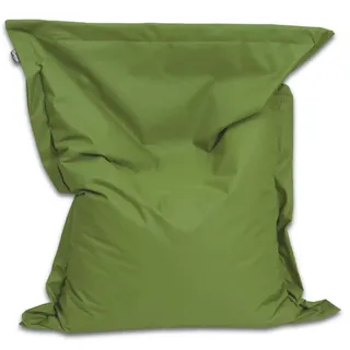BuBiBag Sitzsack 145x100 cm mit Füllung – Handgefertigt – Bean Bag Indoor & Outdoor – Liegekissen Bodenkissen Erwachsene – wasserabweisend bequem – Khaki