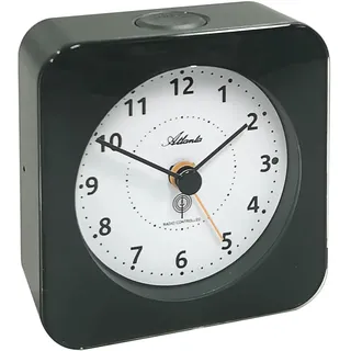 Atlanta Funkwecker Reisewecker Radio Controlled Analog Licht Snooze Crescendo Zahlen - 1846/4 (Anthrazit)