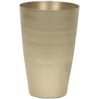 Blumenvase aus Metall in Gold konische Form Deko-Vase edler Look Amrit