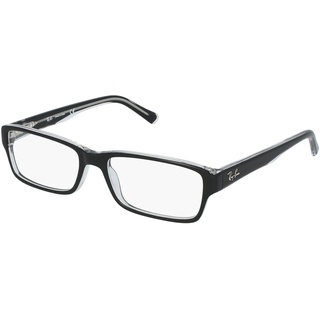 Ray-Ban RB 5169 Herren-Brille inkl. Gläser Vollrand Eckig Kunststoff-Gestell 54mm/16mm/140mm, schwarz