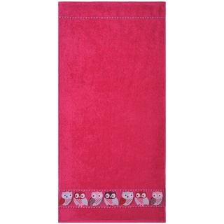 Dyckhoff Handtuch 'Eule Modern' Pink 50 x 100 cm
