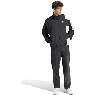 adidas Colourblocking Herren Trainingsanzug schwarz/weiß - L