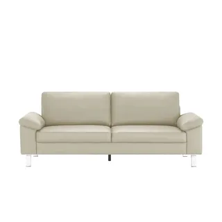 Sofa.de Einzelsofa aus Echtleder ¦ creme ¦ Maße (cm): B: 228 H: 86 T: 97.0