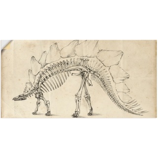 Wandbild »Dinosaurier Lehre III«, Dinosaurier, (1 St.), als Alubild, Leinwandbild, Wandaufkleber oder Poster in versch. Größen, 18928622-0 naturfarben B/H: 40 cm x 20 cm
