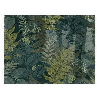 Tulup Bodenplatte Glas 80 x 60 x 0,4 cm Grün