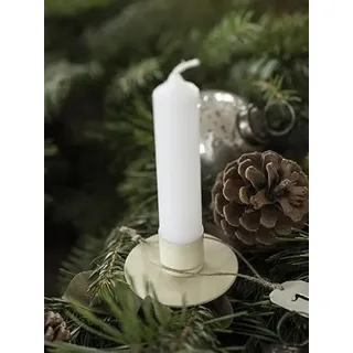 IB Laursen Spiess für Stabkerzen beige Advent Weihnachten 12,5x5,8cm Metall