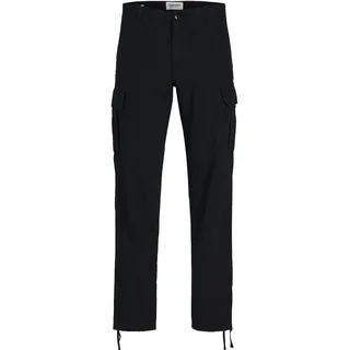 JACK & JONES JPSTKANE BARKLEY CARGO PANT NOOS Relaxed Fit Cargohose Schwarz 36 34