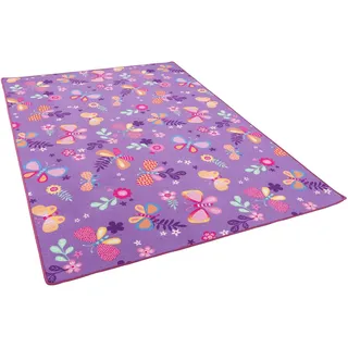 Snapstyle Schmetterling Kinderteppich 100 x 300 cm Lila