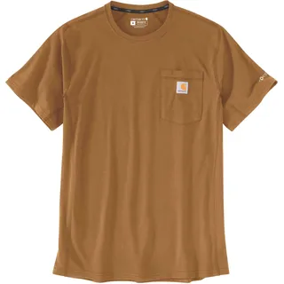 CARHARTT Force Pocket T-Shirt, - T-Shirt Gr M braun,