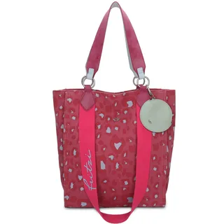 Henkeltasche FRITZI AUS PREUSSEN "Izzy02" Gr. B/H/T: 11 cm x 39 cm x 32 cm, pink (pink, grau) Damen Taschen Handtaschen mit abnehmbarem Brillenetui