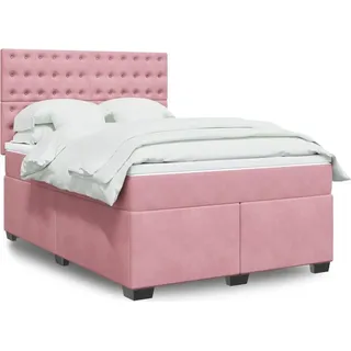 vidaXL Boxspringbett 160 x 200 cm Rosa