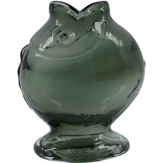 House Doctor - Fisch Vase, H 17,5 cm, smoked grey