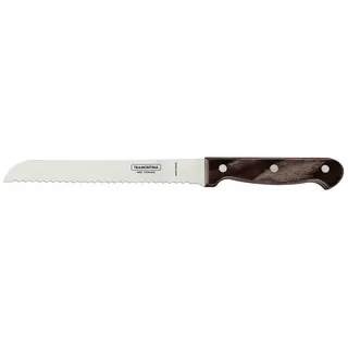 Tramontina LANDHAUS Brotmesser 18 cm Braun/Edelstahl/Wellenschliff