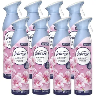 Febreze Lufterfrischer-Spray, Blüte und Brise, 185 ml, 8 Stück