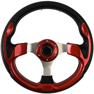 Sportlenkrad,Lenkrad Auto Universal Racing Car Racing Lenkräder PU 13 Zoll 320 mm Sport Lenkrad(C)