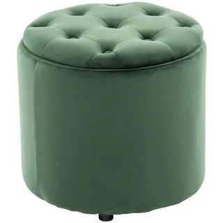 deluke Sitzhocker CUTUN Samt 44 x 42 x 44 cm Grün
