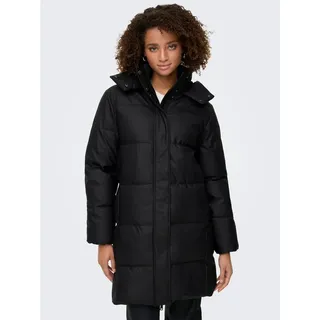 ONLY Steppmantel ONLAGNES COATED PUFFER COAT OTW schwarz S (36)