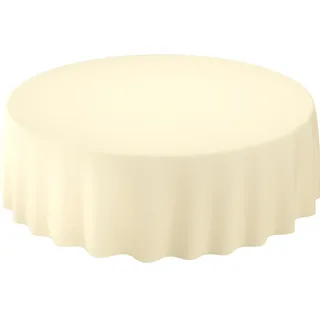 Duni Tischdecke Evolin Ø 240 cm Cream