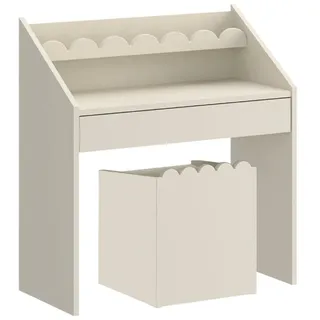 petits-meubles Schreibtisch mit Stuhl Bellamy Book Nook 1 Schublade Holznachbildung beige