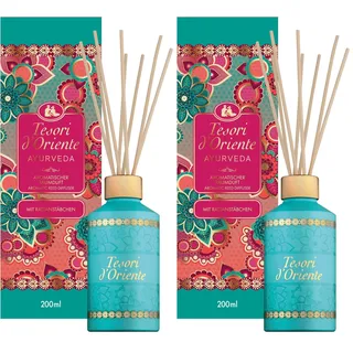 TESORI D’ORIENTE Duftstäbchen 'Ayurveda' | aromatischer Raumduft | Amla, Orange, Patchouli, Zedernholz | Sinnlicher Duft für eine orientalische Atmosphäre | Wellness-Ritual für Körper & Sinne | 200ml