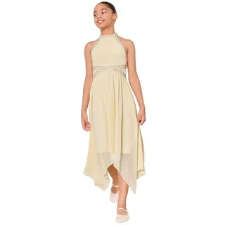 LIPSY Partykleid Lipsy festliches Neckholder-Kleid mit Verzierung (1-tlg) gelb 152 (12 J.)