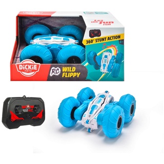 Dickie Toy Spielzeugauto RC Wild Flippy, Blau, Weiß, Kunststoff, 24.5x12.5x17.5 cm, male, Spielzeug, Kinderspielzeug, Spielzeugautos