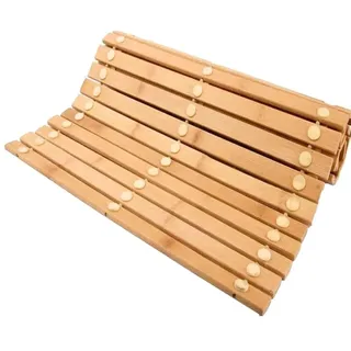 ZOLTA Bambus Badematte 40x60 cm rutschfest Holzmatte Natur Badvorleger Antibakteriell Feuchtigkeitsbeständig Badezimmer Matte Langlebig Umweltfreundlich Pflegeleicht Modernes Design