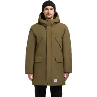 khujo Herren Kurzmantel warme lange Winterjacke mit gefütterter Kapuze Figaro S-XXL - XL