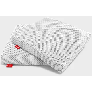 Bett1 Sitzkissen 40 x 40 cm weiß 2-tlg.