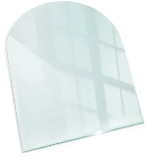 Tulup Glasplatte Feuerfest 80 x 70 cm transparent