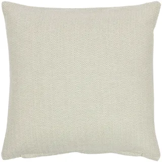 Alphadeco Zigzag Soft Sofakissen inkl. Füllung - Bezug: 100% Baumwolle - Mordernes Ethno Design - viele Größen (Beige/Leinen, 40 x 40 cm)