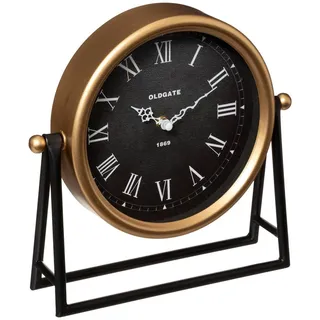 Atmosphera Créateur d'intérieur Tischuhr LUCA, Ø 21 cm, Schwarz, – Schwarz